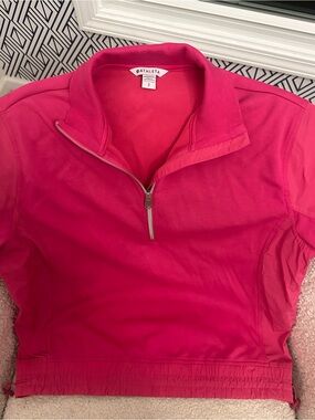 Athleta Hot Pink Half-Zip Pullover